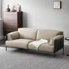 Modern Minimalist Home Office Furniture Villa Living Room Linen Fabric Three Seater 4-seater Sofa Couches Hotel Lobby Sofa