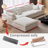 Modern Design Compressed Sofa Furniture Set Living Room Apartment Modular Sofa Comfortable Cloud Couch Packaged in a Box