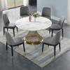 Fashion Design Solid Wood Leg Stainless Steel Cover Dining Chair for Home Living Room Restaurant Chair