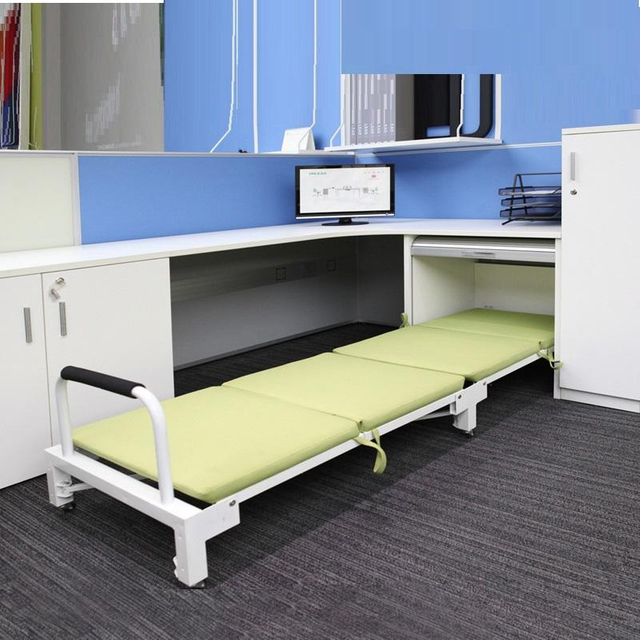 Modern Hardware Office Lunch Break Folding Bed Fabric Sleeping Sofa Bed Multifunctional Foldable Hospital Nursing Sofa