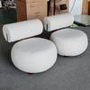 Modern Luxury Nordic Leisure Home Furniture Hotel Bedroom Lounge Single Seater Sofa Chair Wooden Living Room Velvet Accent Chair