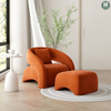 Modern Stainless Steel Velvet Fabric Armchair Accent Chair Leisure Chair Single Sofa Chair for Living Room Hotel Furniture