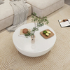 Modern Round Creative Hemisphere Fiberglass Rock Slab Marble Top Tea Table for Hotel Apartment Living Room Coffee Table