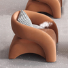 Luxury Leisure Single Sofa Chair Modern Club Small Velvet Fabric Arm Accent Chairs for Living Room