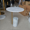 Luxury End Table Design Small Marble Base Round Side Table for Living Room Furniture Coffee Table