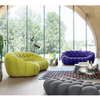 Modern Living Room Sofa Set Football Creativity Hotel Furniture Velvet Fabric 3 Seat Sofa