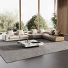 Italian Minimalist Living Room Furniture Leather Sofa Set Modern Hotel Villa Fabric Sectional Modular Couch