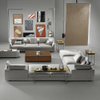 Modern Villa Living Room Sofa Set Home Furniture L-shaped Combination Sectional Velvet Fabric Modular Sofa Couch