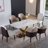 Modern Commercial Armchair Solid Wood Dining Room Table and Chair With Pu Leather Restaurant Chair Cafe Chair