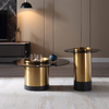 Modern Light Luxury Coffee Table Luxury Living Room Furniture Round Table Glass Top Set Coffee Table