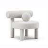 Modern Circular Design Armchair Hotel Lobby Salon Negotiation Leisure Chair Velvet Sherpa Living Room Chair