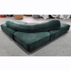 Modern Design Living Room Furniture Set Salon Couch Hotel Lobby Velvet L-shaped Corner Sofa Modular Sofa