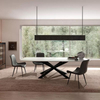 Luxury Nordic Modern Design White Marble Metal Leg Dining Table and Chair Dining Table Set 4 Seater 6 Chairs